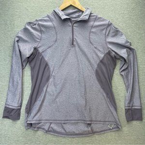 Champion Womens 1 4 Zip Purple Pullover Size Xl Long Sleeve